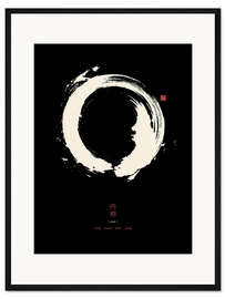 Gerahmter Kunstdruck Enso - Japanischer Zenkreis II