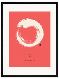 Gerahmter Kunstdruck Enso - Japanischer Zenkreis III