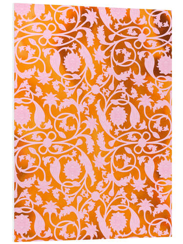 Foam board print Indian lotus pattern