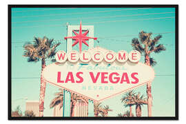 Gerahmter Kunstdruck Las Vegas - Nevada