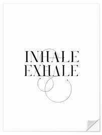 Naklejka na ścianę Inhale Exhale