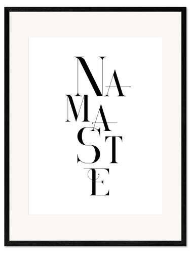 Impression artistique encadrée Namaste