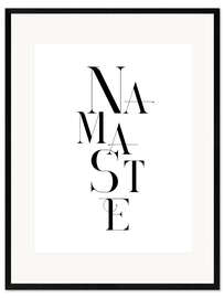 Impression artistique encadrée Namaste
