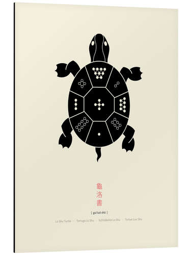 Aluminiumsbilde The Lo Shu Turtle