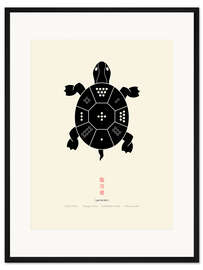 Gerahmter Kunstdruck Die Lo Shu Schildkröte