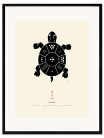 Plakat artystyczny premium w ramie The Lo Shu Turtle