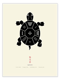 Wandbild  Die Lo Shu Schildkröte - Thoth Adan
