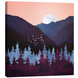 Canvas print Mulberry Dusk Landscape