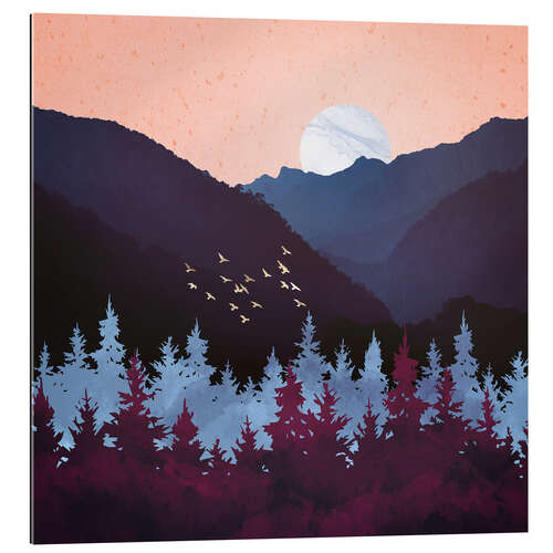 Galleriprint Mulberry Dusk Landscape