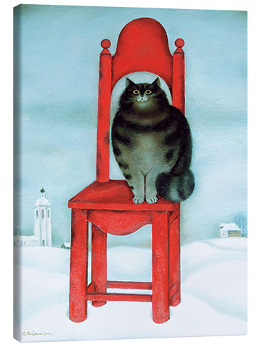Tableau sur toile Chaise rouge