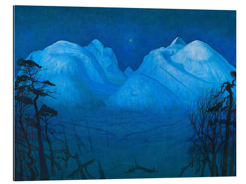 Gallery print Winter Night in the Mountains