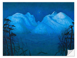 Wall sticker Winter Night in the Mountains