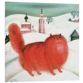 Foam board print Red Cat