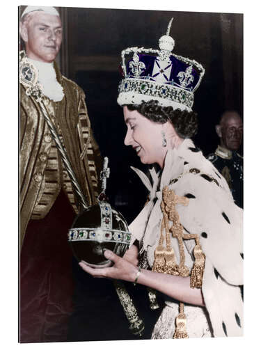 Gallery print Queen Elizabeth II after her coronation