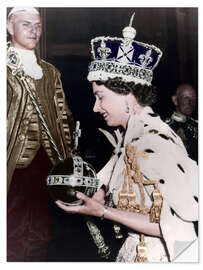 Sisustustarra Queen Elizabeth II after her coronation