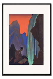 Gerahmter Kunstdruck Lied vom Wasserfall