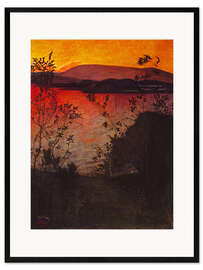 Gerahmter Kunstdruck Abendschein