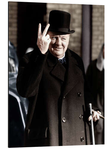 Tableau en aluminium Winston Churchill