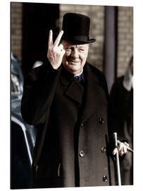 Aluminium print Winston Churchill