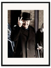 Gerahmter Kunstdruck Winston Churchill