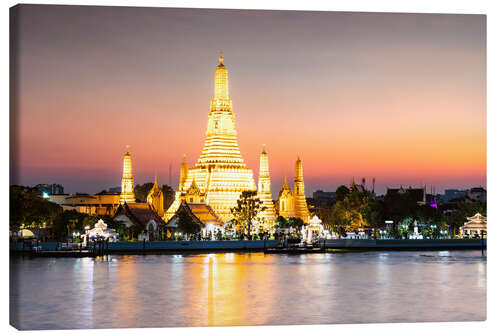 Stampa su tela Alba a Wat Arun, Bangkok