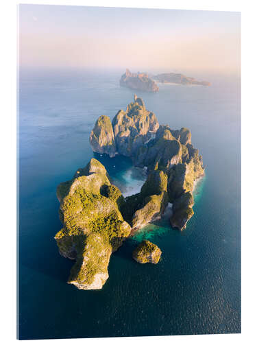 Acrylglas print Maya Bay and the Phi Phi Islands