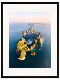 Gerahmter Kunstdruck Maya Bay und die Phi Phi-Inseln