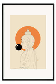 Gerahmter Kunstdruck Konzentriere dich auf die Leere!