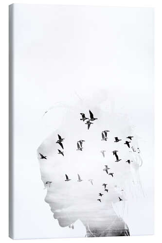 Canvas print Meisje droomt