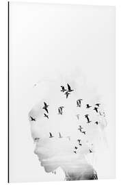 Magnettafel Träumendes Mädchen