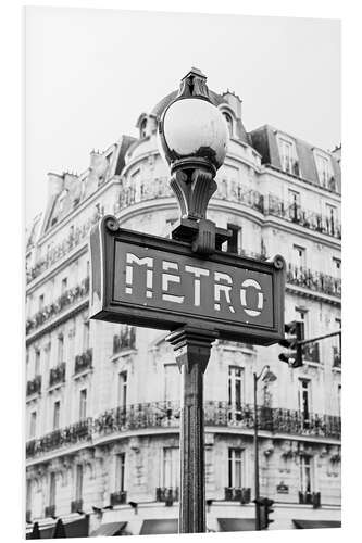 Foam board print Metro in Paris