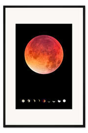 Gerahmter Kunstdruck Blutmond