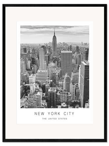 Impression artistique encadrée New York City