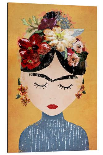 Gallery Print Frida Kahlo mit Blumenkranz