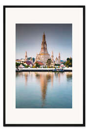 Gerahmter Kunstdruck Wat Arun in Bangkok