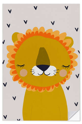 Sticker mural Petit lion