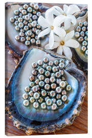 Canvas print Black pearls from Tahiti