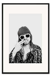 Gerahmter Kunstdruck Kurt Cobain