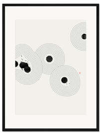 Gerahmter Kunstdruck Zufälliger Zen-Garten Nr. 1