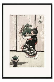 Gerahmter Kunstdruck Drei Freunde des Winters