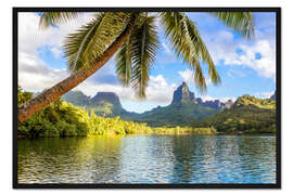 Gerahmter Kunstdruck Tropisches Moorea
