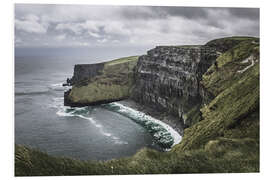 PVC print Cliffs of Moher in the rain