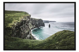 Gerahmter Kunstdruck Klippen von Moher