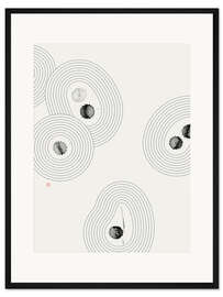 Gerahmter Kunstdruck Zufälliger Zen-Garten Nr. 2