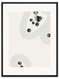 Gerahmter Kunstdruck Zufälliger Zen-Garten Nr. 3