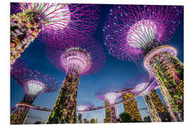 Tableau en PVC Supertrees à Singapour