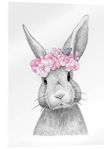 Acrylic print Spring bunny