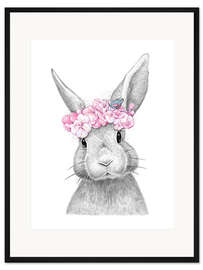 Gerahmter Kunstdruck Frühlingshase