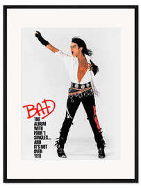 Gerahmter Kunstdruck Michael Jackson - Bad