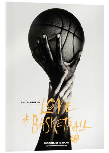 Akrylglastavla Love & Basketball